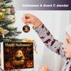 Halloween Countdown 24 Tage Lesen Geist Countdown Kalender 2D Acryl Halloween Dekoration Für Feiertag Kamin Baum Display Zuhause