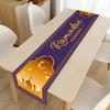 Eid Mubaraks Tablecloth Islamic Muslims Party Supplies Handmade Table Runner Table