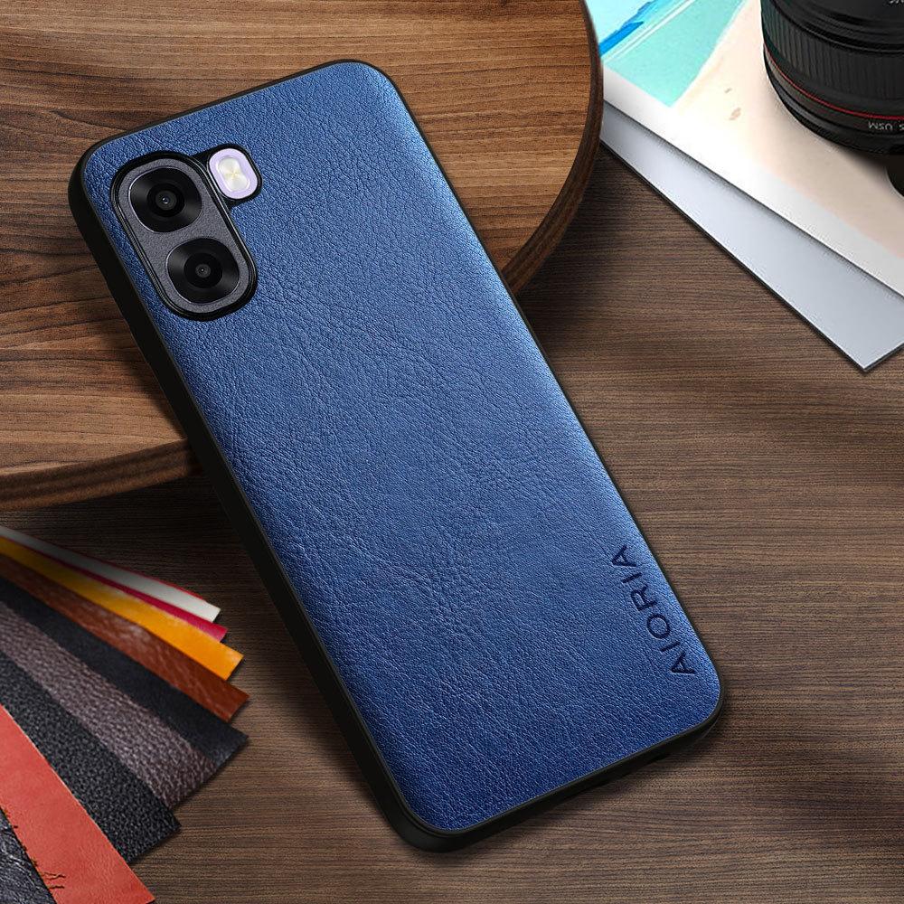 Luxury PU Leather Case for Oppo A6X A6T A6K 4G 5G Business Solid Color Design Phone Cover Soft TPU&Hard PC