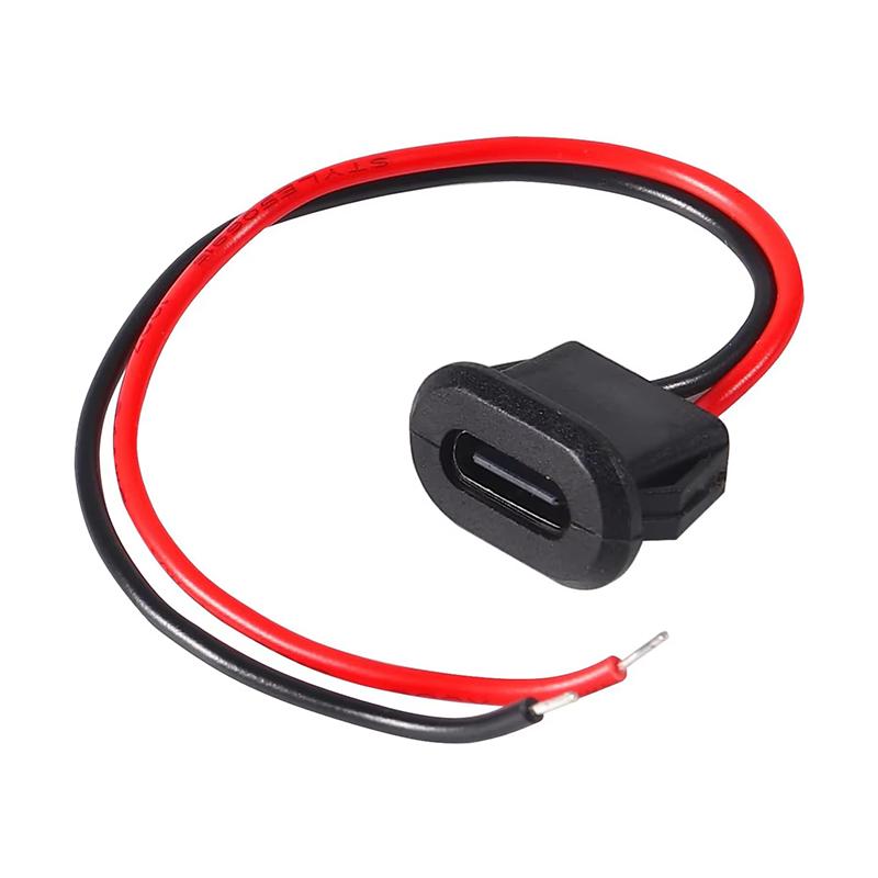 

1/5PCS Type-C Female 2Pin USB Connector Type-C with Female Socket Fast Charging Jack Charging Port USB-C Charger Plug