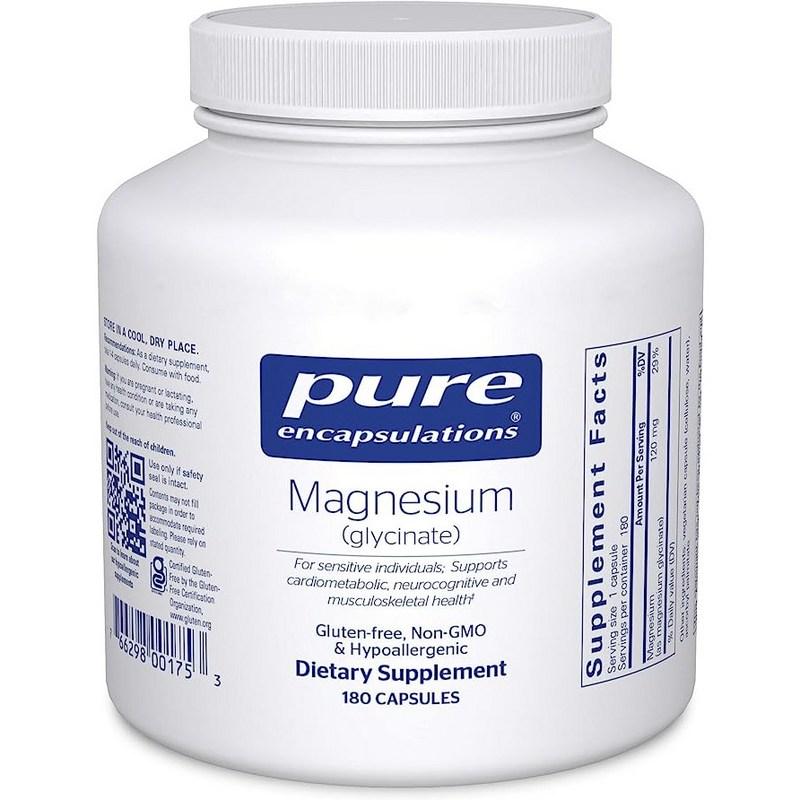 Pure Encapsulation Magnesium Glycinate Capsules, 180 tablet, 1 jednotka