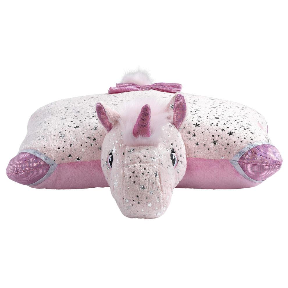 Pillow Pets Originals Třpytivý růžový plyšový jednorožec