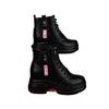 Real soft leather snow boots women's fur integrated fleece thermal cotton boots four seasons Martin boots women's thick heel leather boots