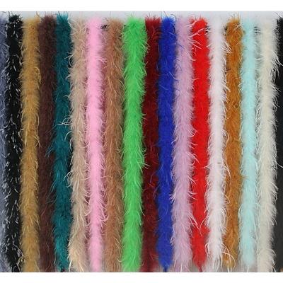 2 Yards Ostrich Hair Top Strips Colored Feather Strips Performance Dance Clothes Diy Decorative Materials Clothing Accessories