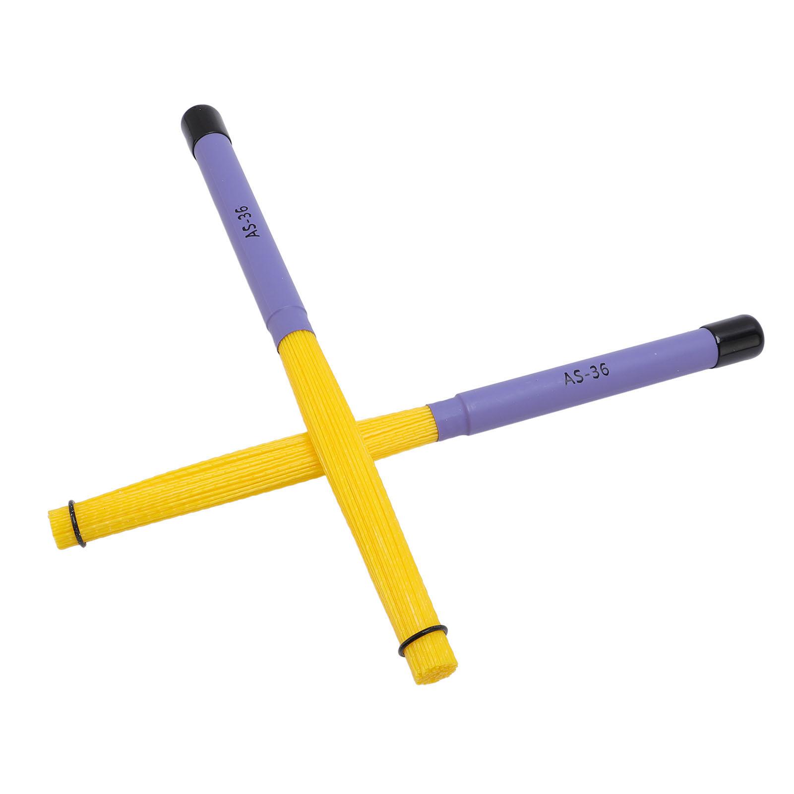 

2 шт. Щетки для барабанов Cajon, выдвижные, высокоэластичные, нейлоновые, перкуссионные аксессуары для акустической музыки