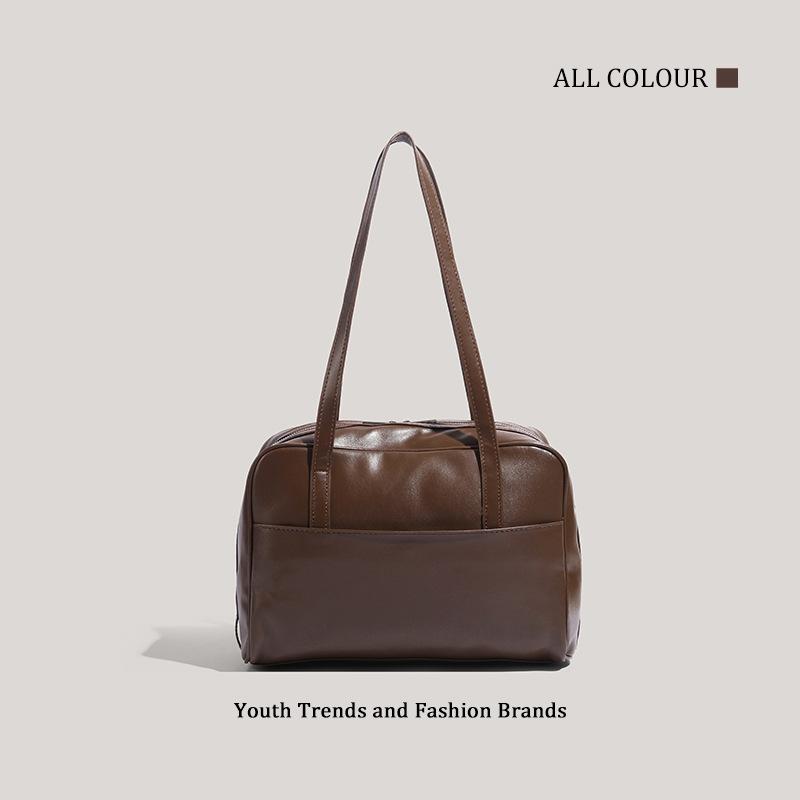 Autumn and Winter New Shoulder Crossbody Leather Large-capacity High-end Niche Commuter Bag
