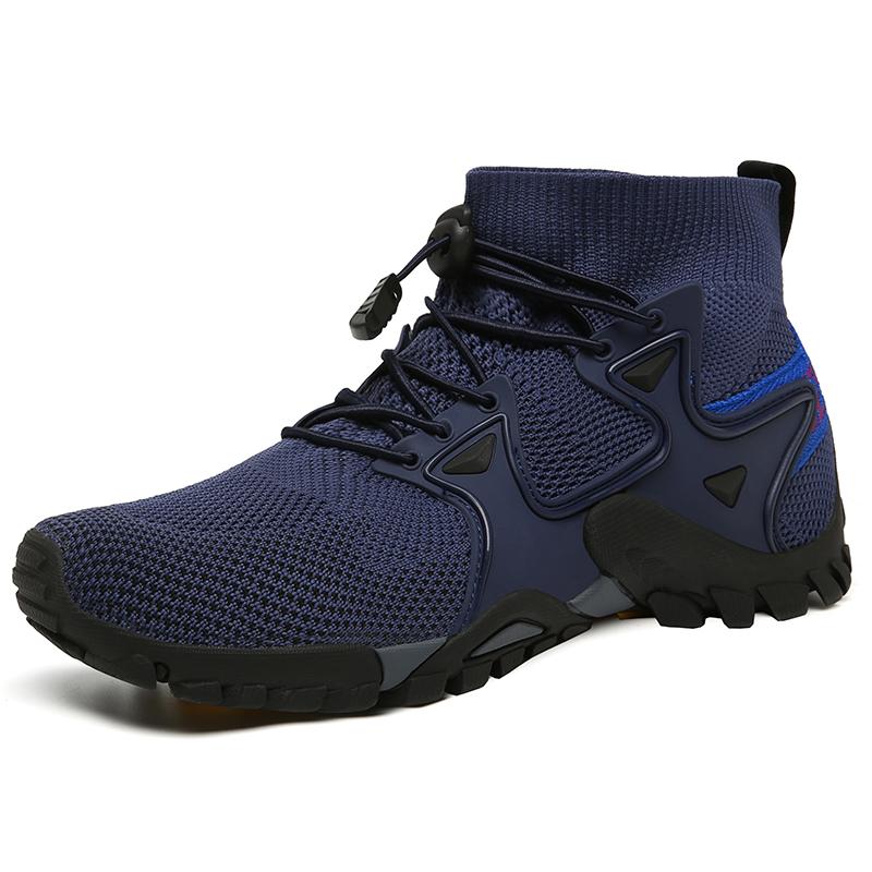 Summer New Outdoor Men Mesh Hiking Boots Breathable Light Cool Women Hiking Sneakers Fishing Shoes Trekking Walking Boot Size 48