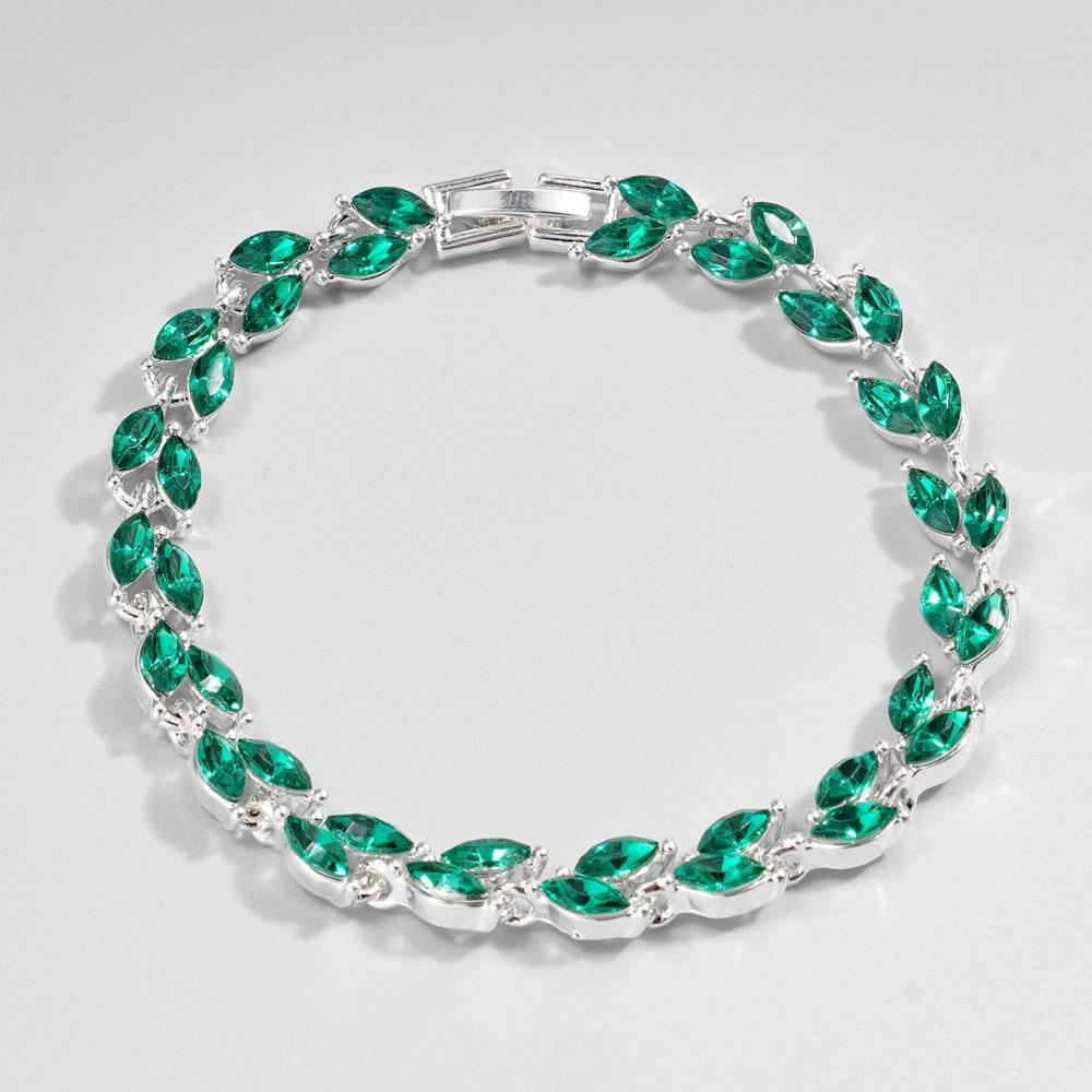 Adjustable Women Bracelet Colored Zircon Hand Jewelry Unique Chain Bracelet  Women