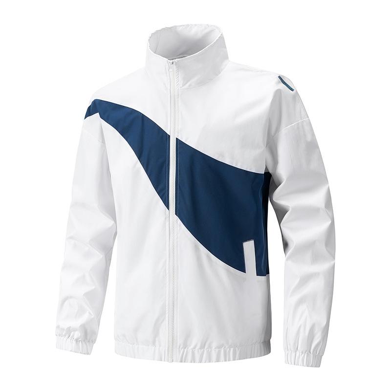

Весенне-осенняя мужская цветная куртка для молодежи, спортивная, повседневная, универсальная, ветрозащитная, водонепроницаемая куртка 4XL белый