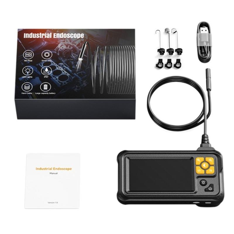 Ergonomic Industrial Endoscope Camera 4.3inch Screen ABS Inspection Borescope for Home Appliance Vehicle Maintenance