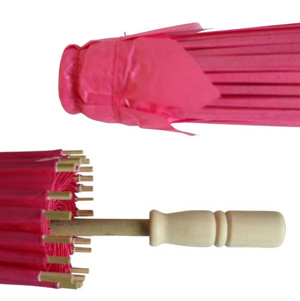 Smiti Japanese Paper Solid 9 84cm Rose Red Parasol, Color, Colors, Diameter,