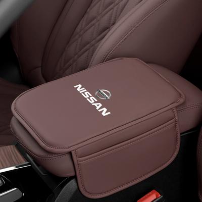 Auto Leder Armlehnenbox Erhöhung Schutzpolster Dekoration Für Juke Leaf Qashqai Patrol Pathfinder X-Trail Nismo Murano