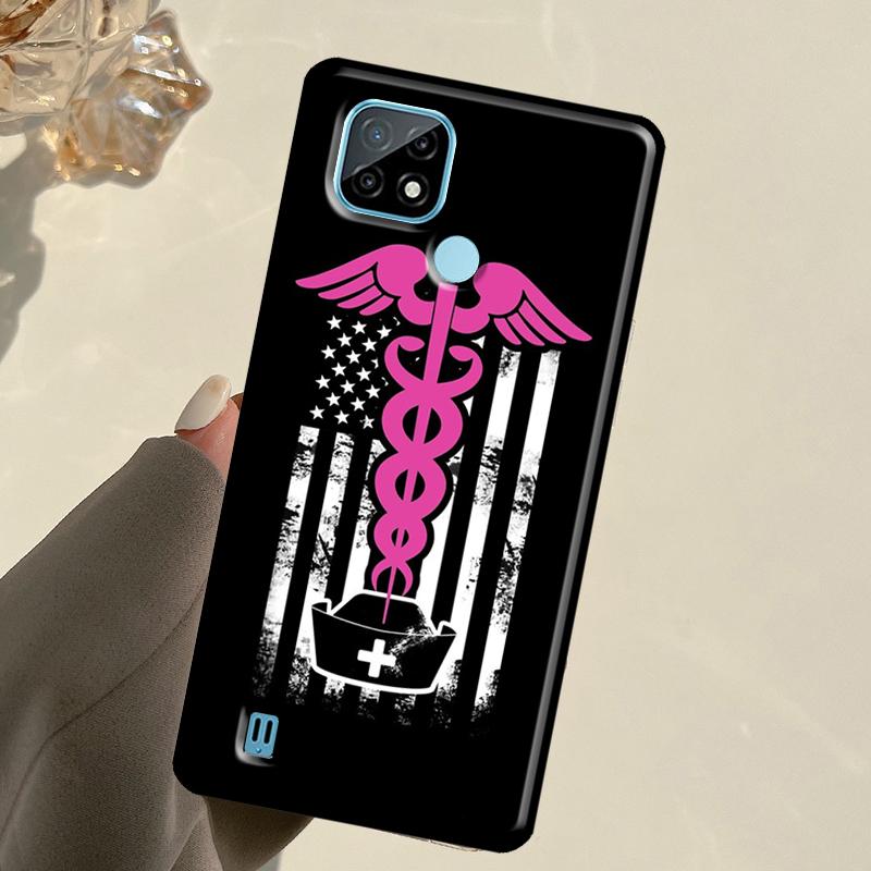 Medicine Doctor Nurse For Realme C55 C51 C21Y C25S C75 C67 C61 C53 13 12 10 11 14 Pro Plus GT 6T 6 5 GT7 Pro Case