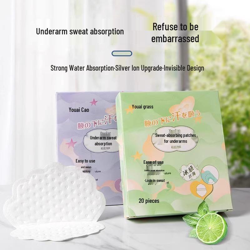 Kadınlar İçin Görünmez Antiperspirant Koltuk Altı Pedleri - Ter Emici ve Ter Geçirmez