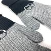 Dior 213MG01AT481 Logo CD Bicolor Accessories Gloves Wool Black/gray