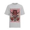 Oni Maske Samurai Feuer Anime T-Shirt Herren