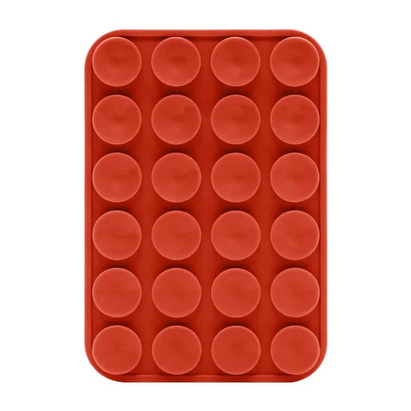 Double Side Silicone Suction Pad For Mobile Phone Fixture Suction Cup Backed Adhesive Silicone Rubber Sucker Pad For Fixing Tool