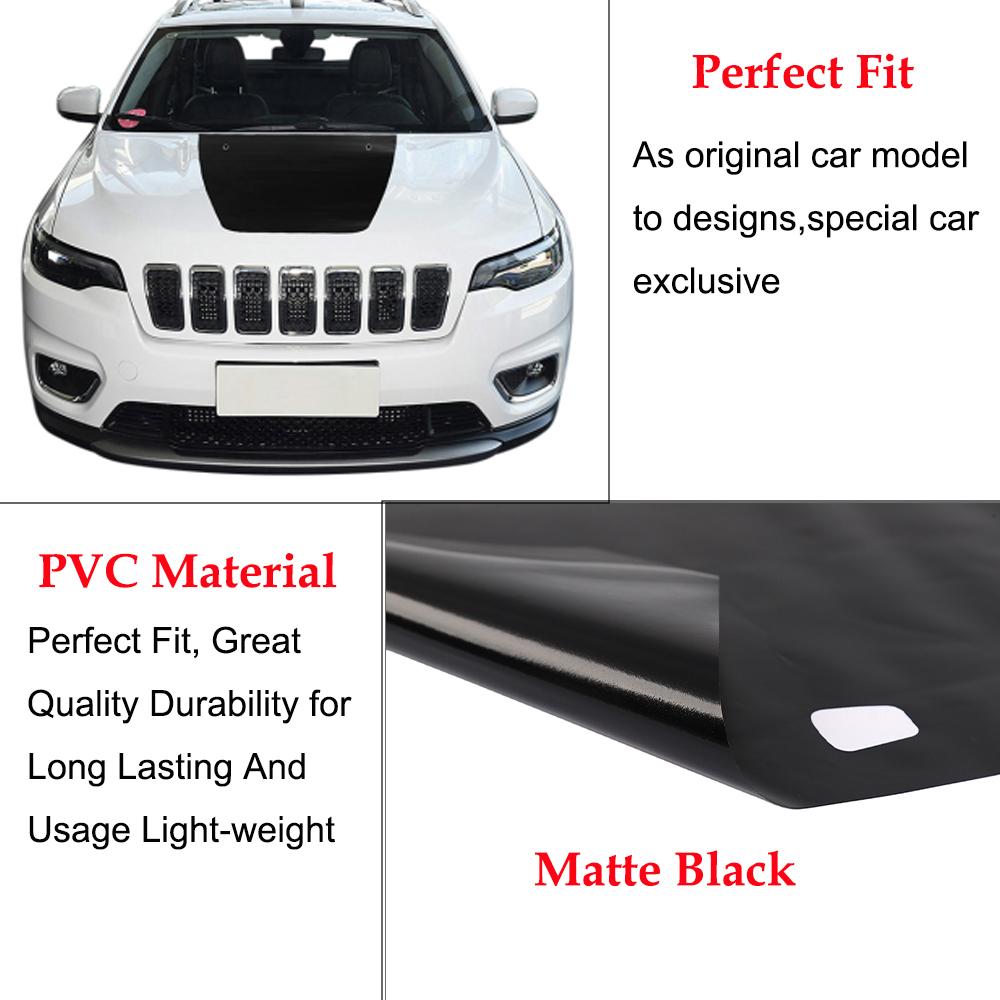 Dekorationsaufkleber Motorhaube Zierleisten für Jeep Cherokee 2014 2015 2016 2017 2018 2019 2020-2025 Auto Außenzubehör