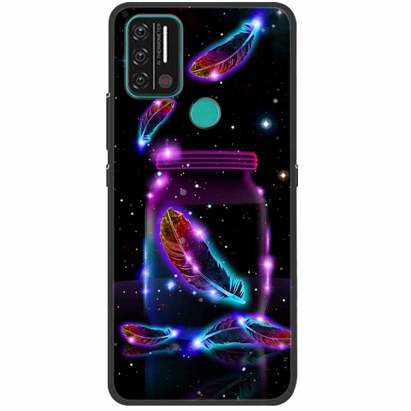 Weiche bedruckte Hülle für Umidigi A9 Pro Hülle Silikon Schutzhülle Schwarze Hüllen für Umidigi A7 Pro Niedliche Katze A9Pro A 9 A7Pro