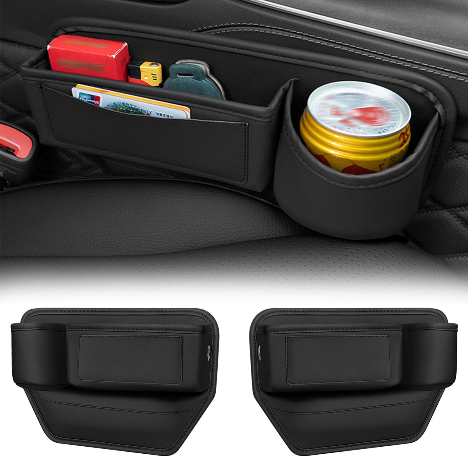 

Range Rover Evoque L551 L538 Боковой карман для хранения в зазоре автомобильного сиденья, Многофункциональное автомобильное сиденье One Size чёрный