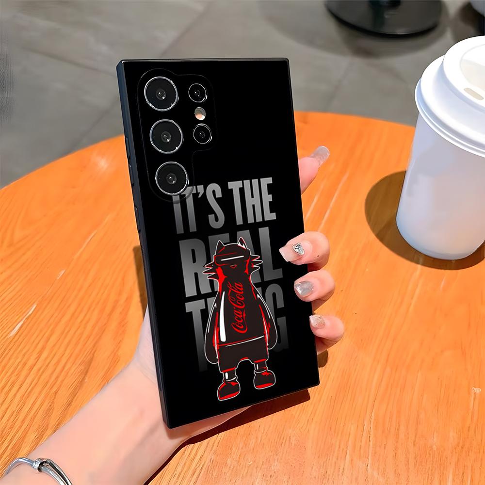 C-Coca-Fashion Cola Phone Case For Samsung S26 S25 Ultra S24 S23 Fe S22 S20 S21 Plus A54 A34 A53 A16 Back Cover
