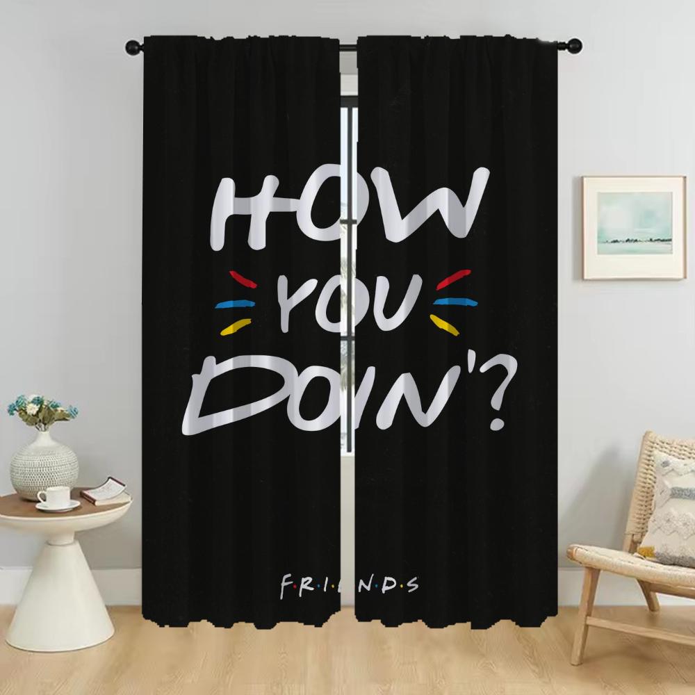 Elegant Room Curtains for Camera Friends Shades Window Curtain for Room 2 Panel Partition Home Interior Curtains Living Kitchen