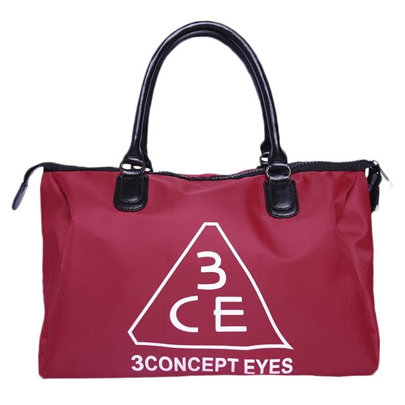 

Простая дорожная сумка с надписью, модная универсальная мужская и женская нейлоновая наплечная сумка Small size 43 * 18 * 27