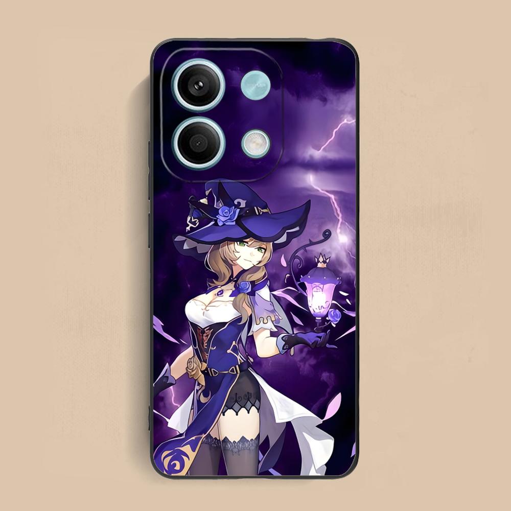 Game GI Lisa Mobile Phone Case for Xiaomi Redmi 15 14 13 12 A5 3 2 1 C Plus 4G 5G Colorful Printing Cover Cover Luxury Pretty