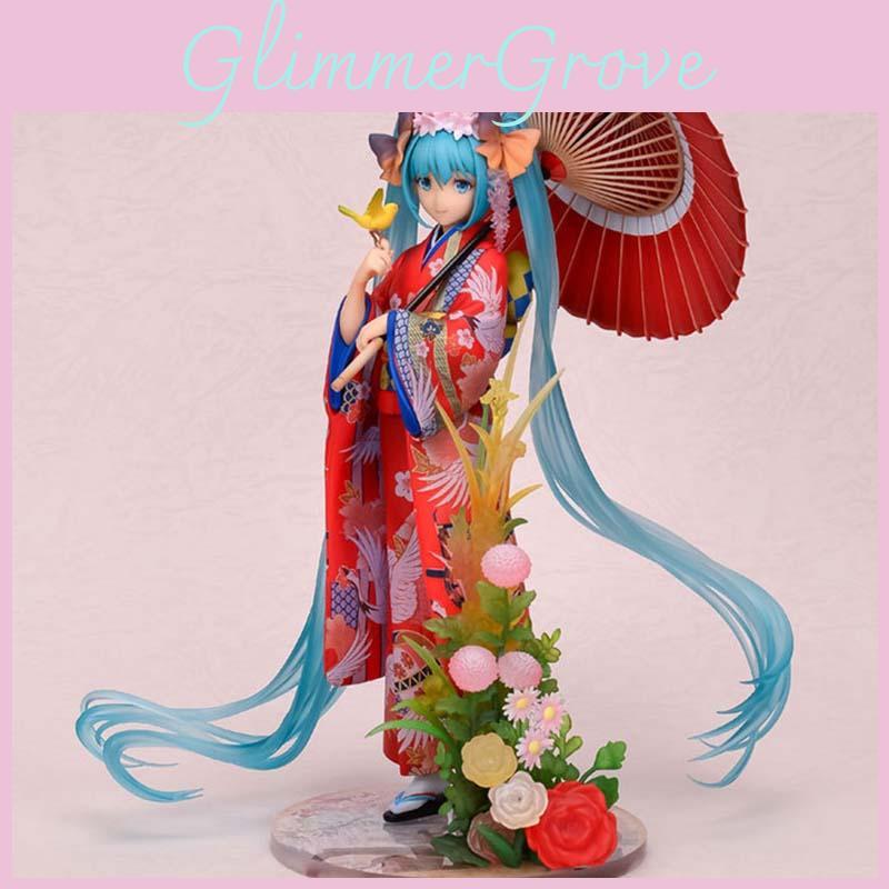 Stunning Anime Stronger Hatsune Miku Kimono Yukata Hanairogoromo Pvc Action Figure