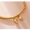 Elegant Gilded Brass Vietnamese Gold Women's Bracelet