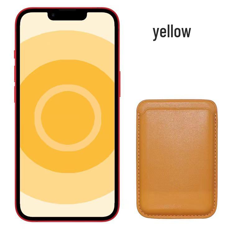 Magnetic Leather Card Holder Case for iPhone 14/13/12 with MagSafe Compatibility