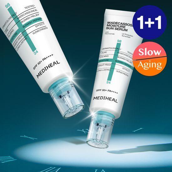 Mediheal Madecassoside Moisture Sun Serum Trace Repair 50+50g Double Promotion