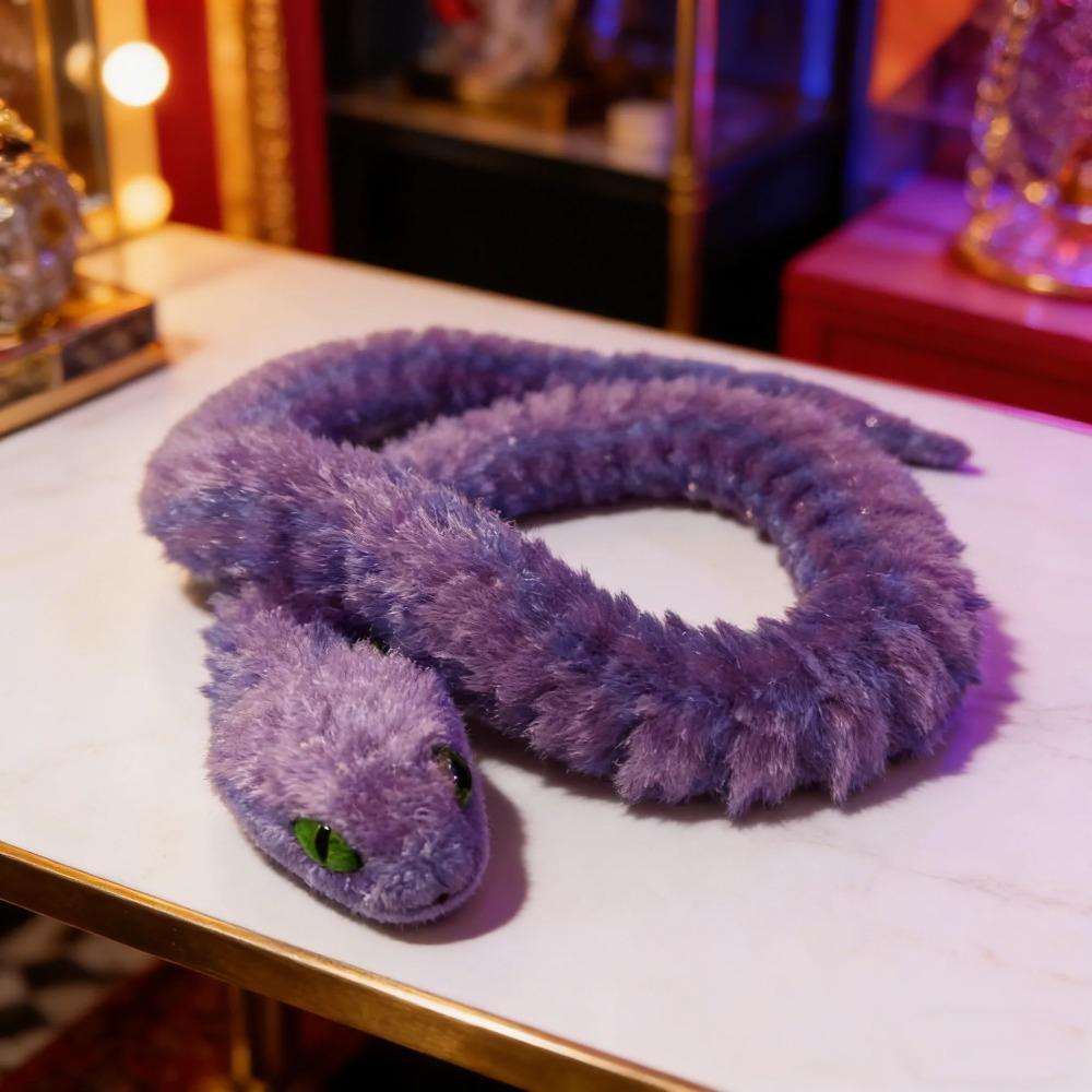 Decorazione Serpente Stampato 3D 30cm Figurine Rettile Zodiaco Cinese per Scrivania Ufficio Decorazione Scaffale Casa Regalo Ornamento Festivo Collezion
