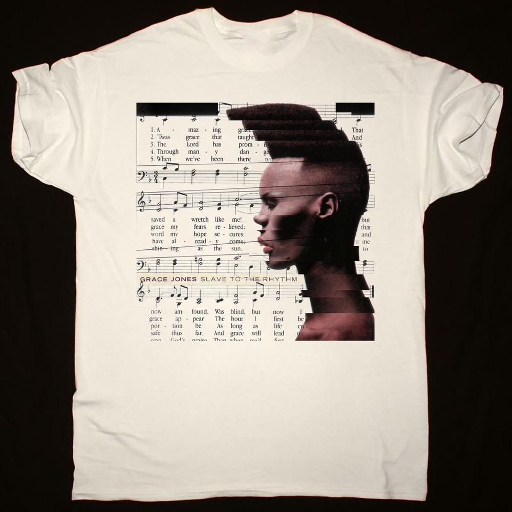 

Grace Jones Slave to the Rhythm Shirt Classic White Unisex S-5XL Unisex T-Shirt XXXL