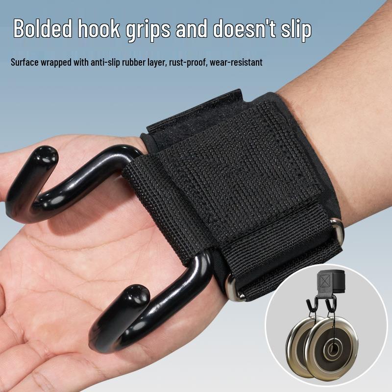 Men's Anti-Slip Pull-Up Assist Hook Strap Wrist Wraps