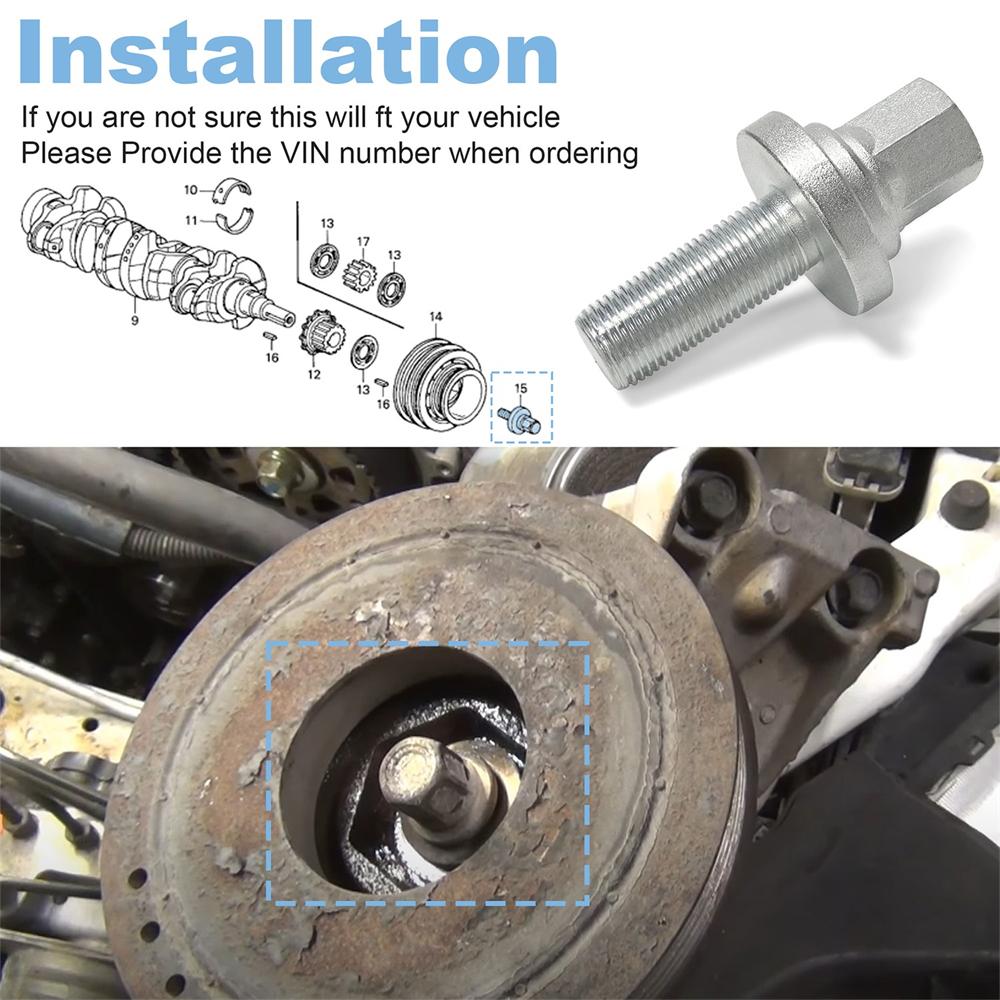 Kurbelwellenriemenscheibenschraube für Honda Acura 90017-RJA-003 / 90017RJA003