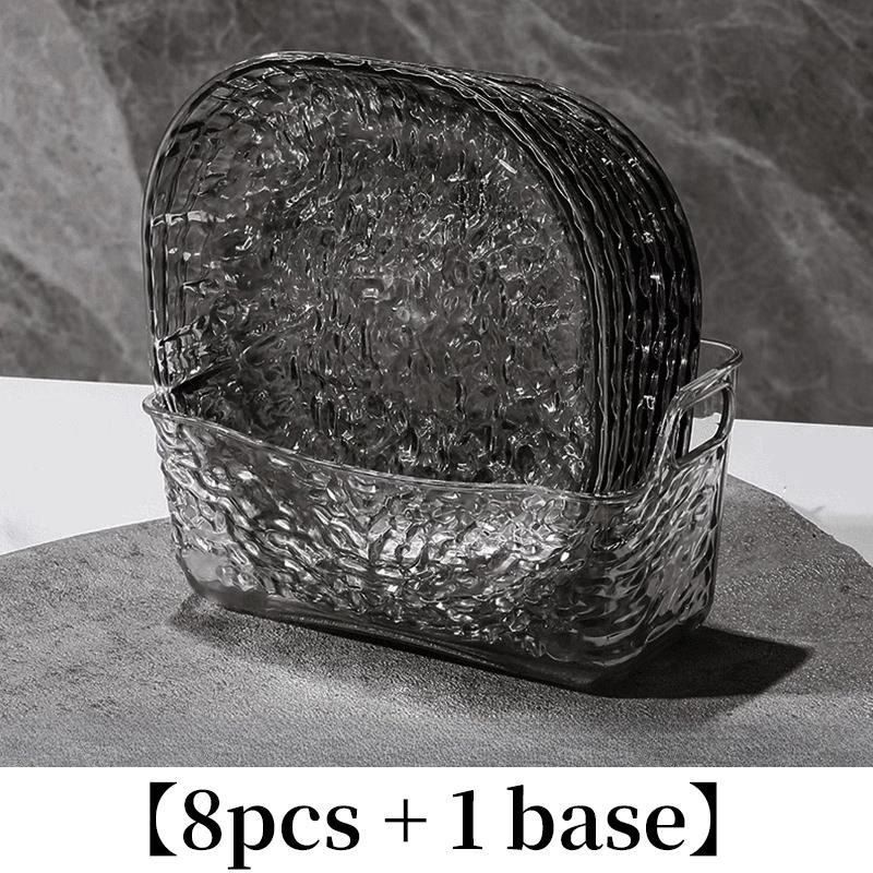 

Легкий роскошный пластиковый бытовой столик для плевков костей Тарелка для мусора и костей Маленькая тарелка с фруктовыми закусками Тарелка для закусок из сухофруктов