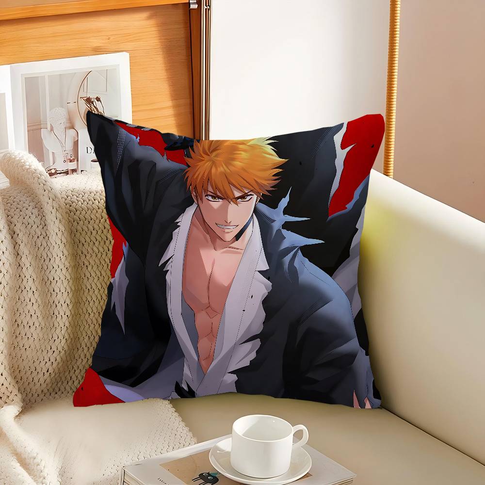 Kurosaki Ichigo Pillow Gift Home Office Decoration Pillow Bedroom Sofa Car Cushion CoverPillow Case