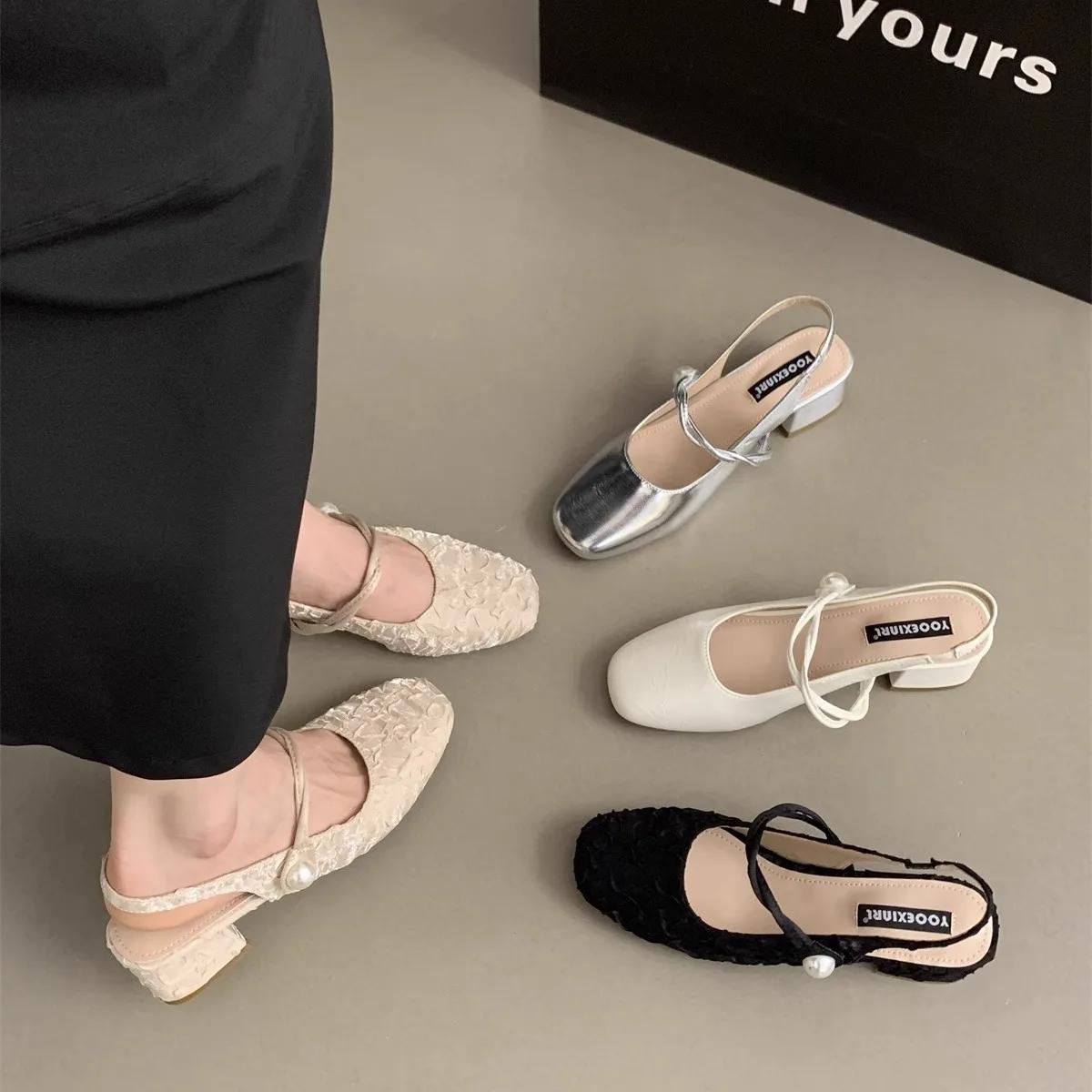 Модные новые ретро женские туфли Мэри Джейн дизайнерские туфли на толстом каблуке — фото 7