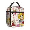 Candy Candy Japanese Cute Thermal Insulated Lunch Bag Picnic Anime Manga Reusable Bento Box Men Women Thermal Cooler Food Box