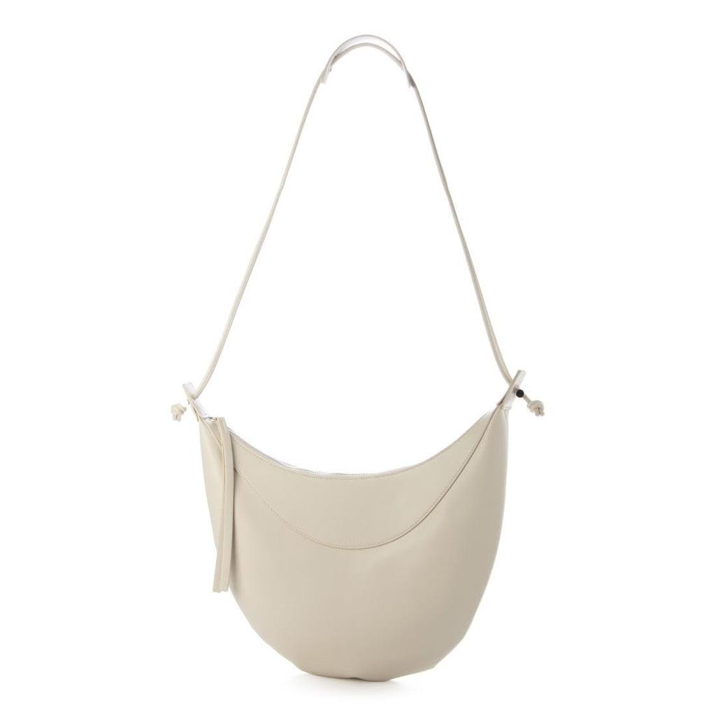 Half-moon cord handle shoulder bag