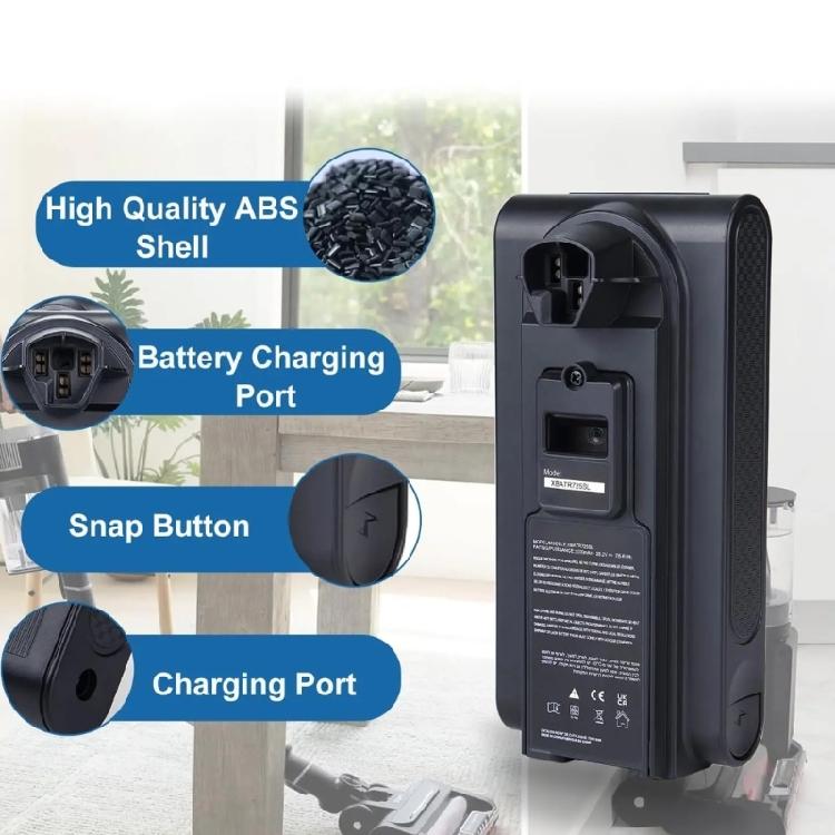 2350mAh 25.2V XBATR725SL Battery for IZ862H UZ865H IZ840H IZ862HC UZ865HCCO Cordless Vacuum Replacement