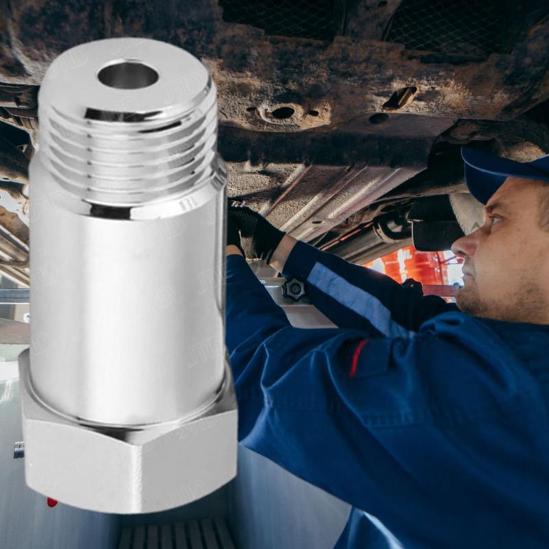 O2 Sensor Spacer Stainless Steel O2 Sensor Connector Auto Oxygen Sensor Oxygen Sensor Connector Oxygen Sensor Accessories For