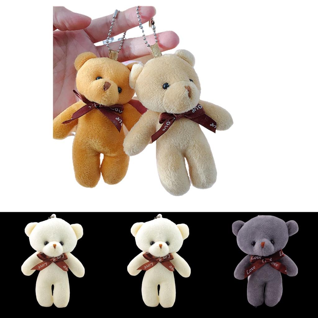 Adorable Plush Teddy Bear Keychain Pendant For Girlfriend Or Kids