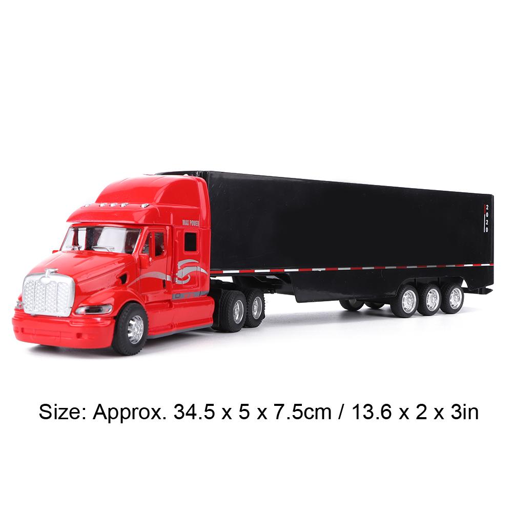 1:48 34.5CM Alloy Truck Model Simulation Light Sound Effect Pull Back Vehicles Toy