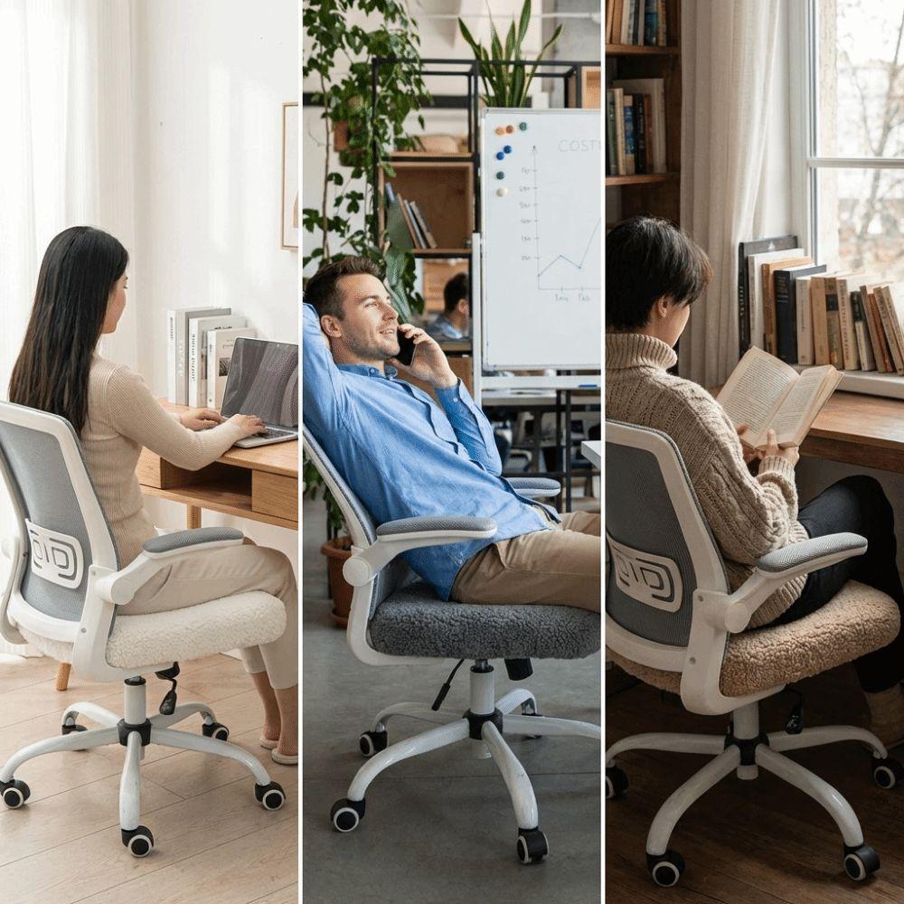 Stretch Computer Chair Seat Cozy Plush Elastic Chair Cover Office Chair Covers  Hotel