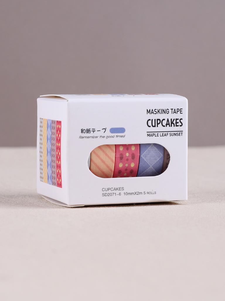 5rolls/box Kawaii Colored Washi Tape Beautiful Decoration Washi Masking Tape Scrapbooking Stationary School Supplies Washi Tape