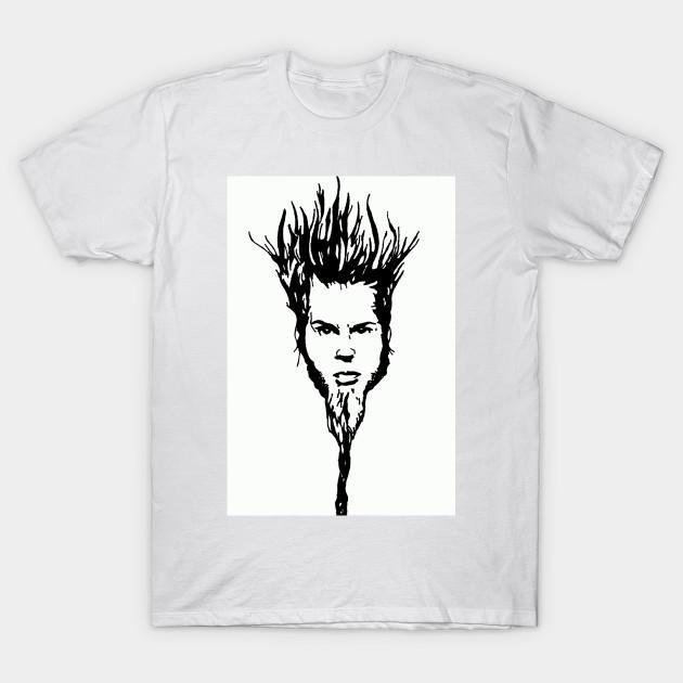 

Men Black Print T-shirt Wayne Static No-Cut Transfer Paper Print Cotton Tshirt S белый