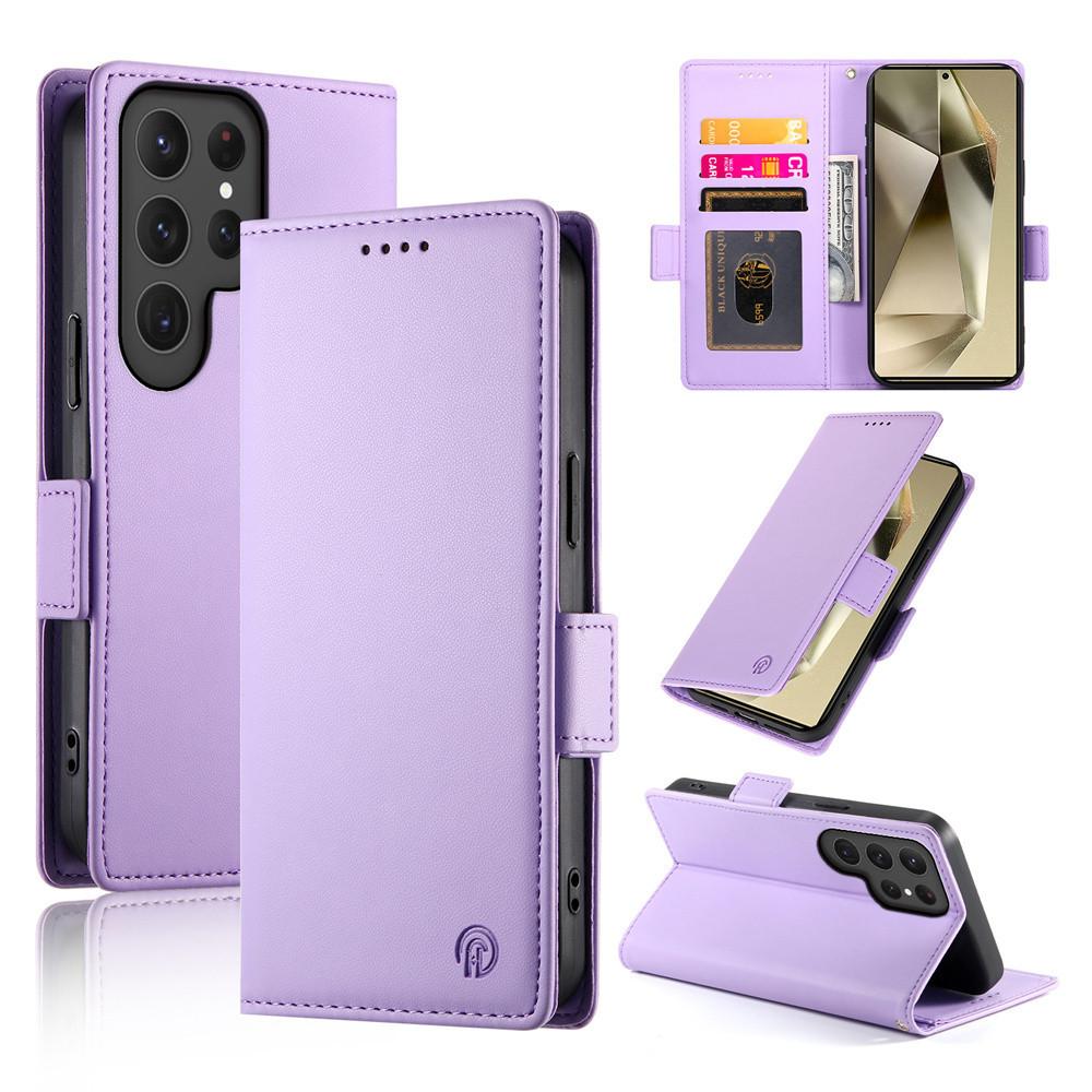 Flip Wallet Cards Solt Phone Case for Samsung Galaxy S25 S24 Ultra S23 S21 S20 FE S22 Plus KickStand PU Leather Cover