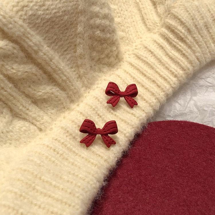 Korean Sweet Girl Fairy Bow Earrings - 2025 Trend